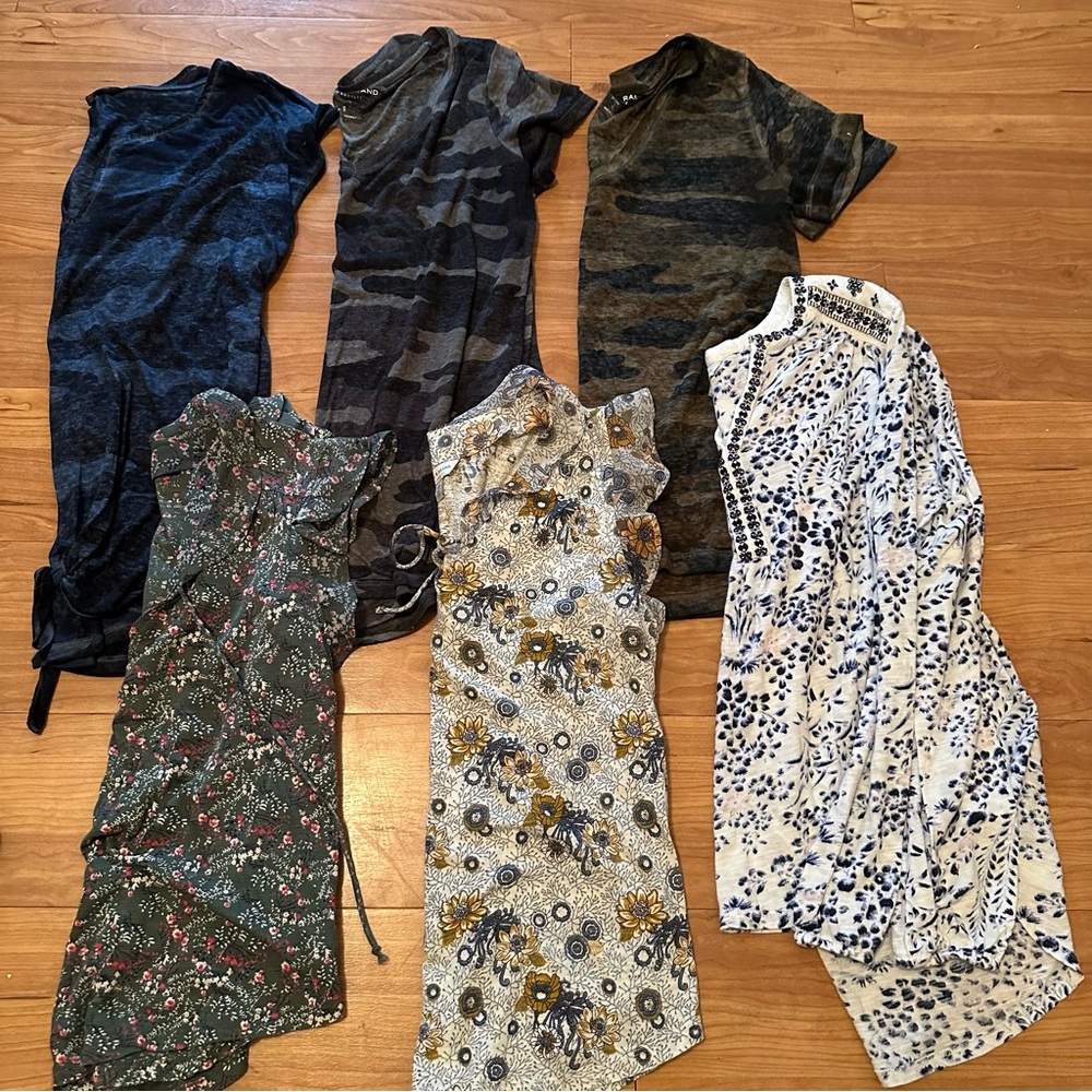 6 Lucky Brand Floral & Camouflage Shirts